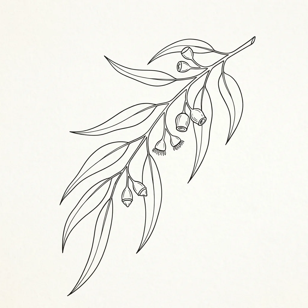Branche d'eucalyptus